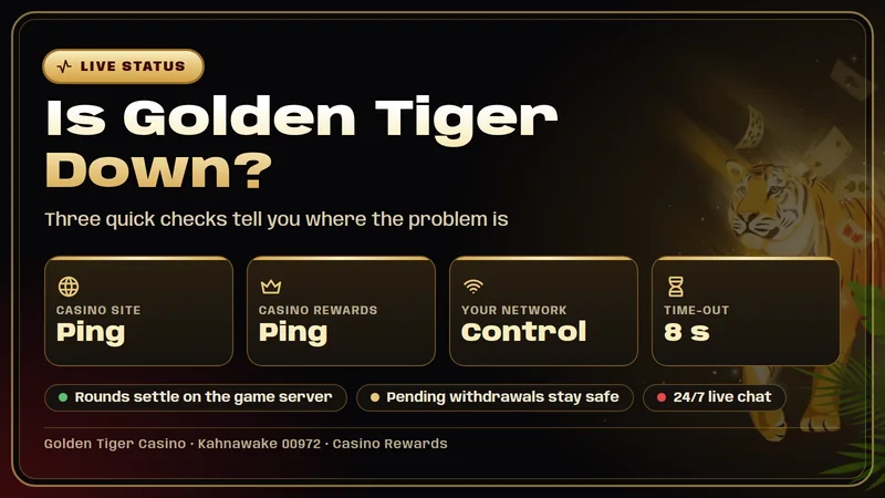 Is Golden Tiger Casino down - status check