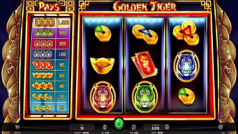 Golden Tiger Casino Mobile Interface